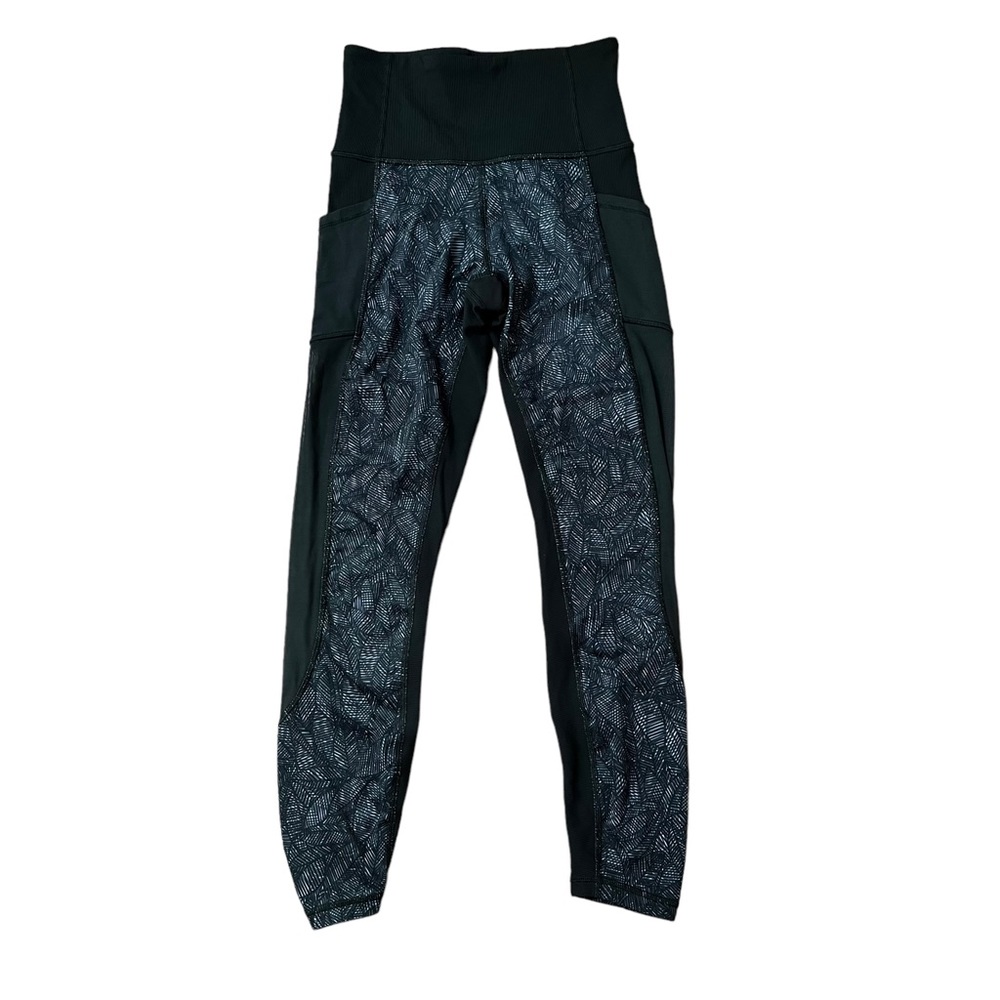 Lululemon High Times Pant Leggings Luxtreme Mesh Green Size 4